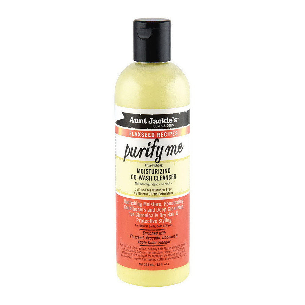 Aunt Jackies Flaxseed Recipes Purify Me Moisturizing Co-Wash Hair Cleanser, 12 Oz